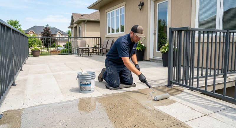 Stamped Concrete Sealing in Redmond, WA